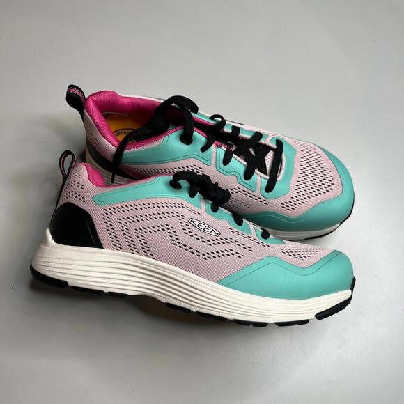 NEW KEEN Utility Sparta 2 Women’s Work Shoes Barely Pink/Black, Aluminum Toe, 8M - Picture 8 of 12